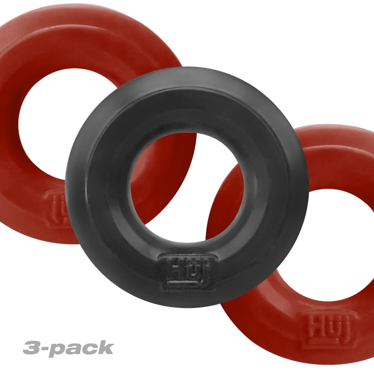 Huj3 C-Ring 3-Pack Cherry / Tar Ice