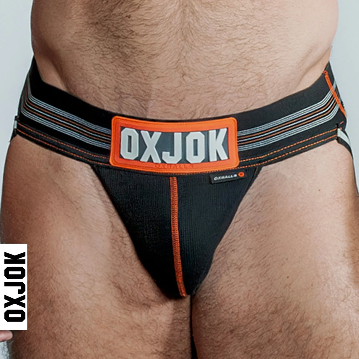 Oxballs Slingjock Upthrust Slider-Strap Jock BLACK IRON XX-LARGE