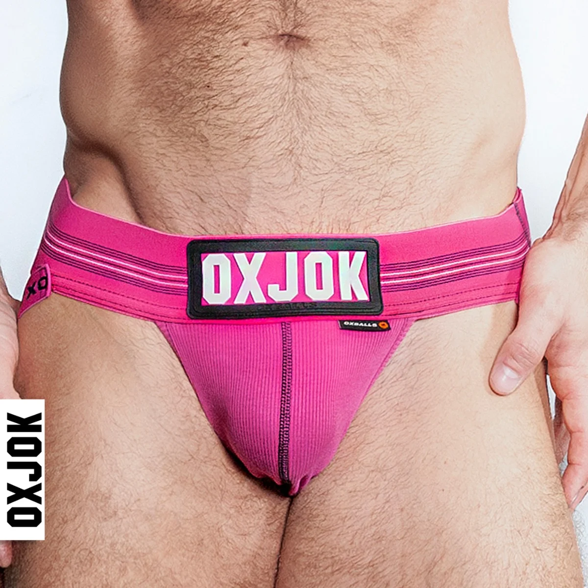 Oxballs Slingjock Upthrust Slider-Strap Jock PINK SKY LARGE