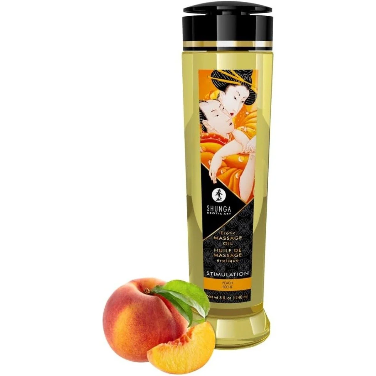 Tester Shunga Massage Oil Stimulation / Peach
