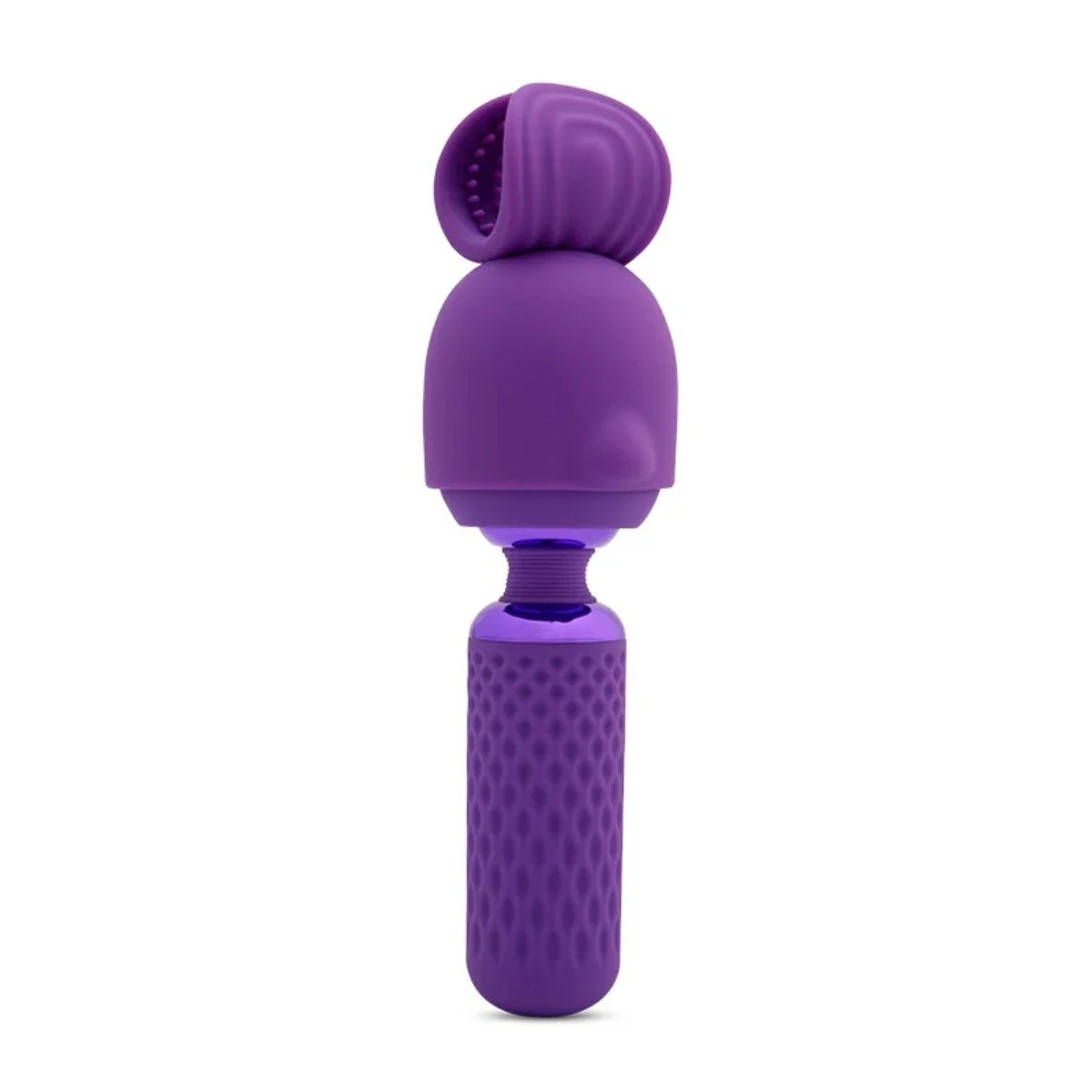 HARLOW NUBII MINI WAND W/ MASTURBATOR - PURPLE