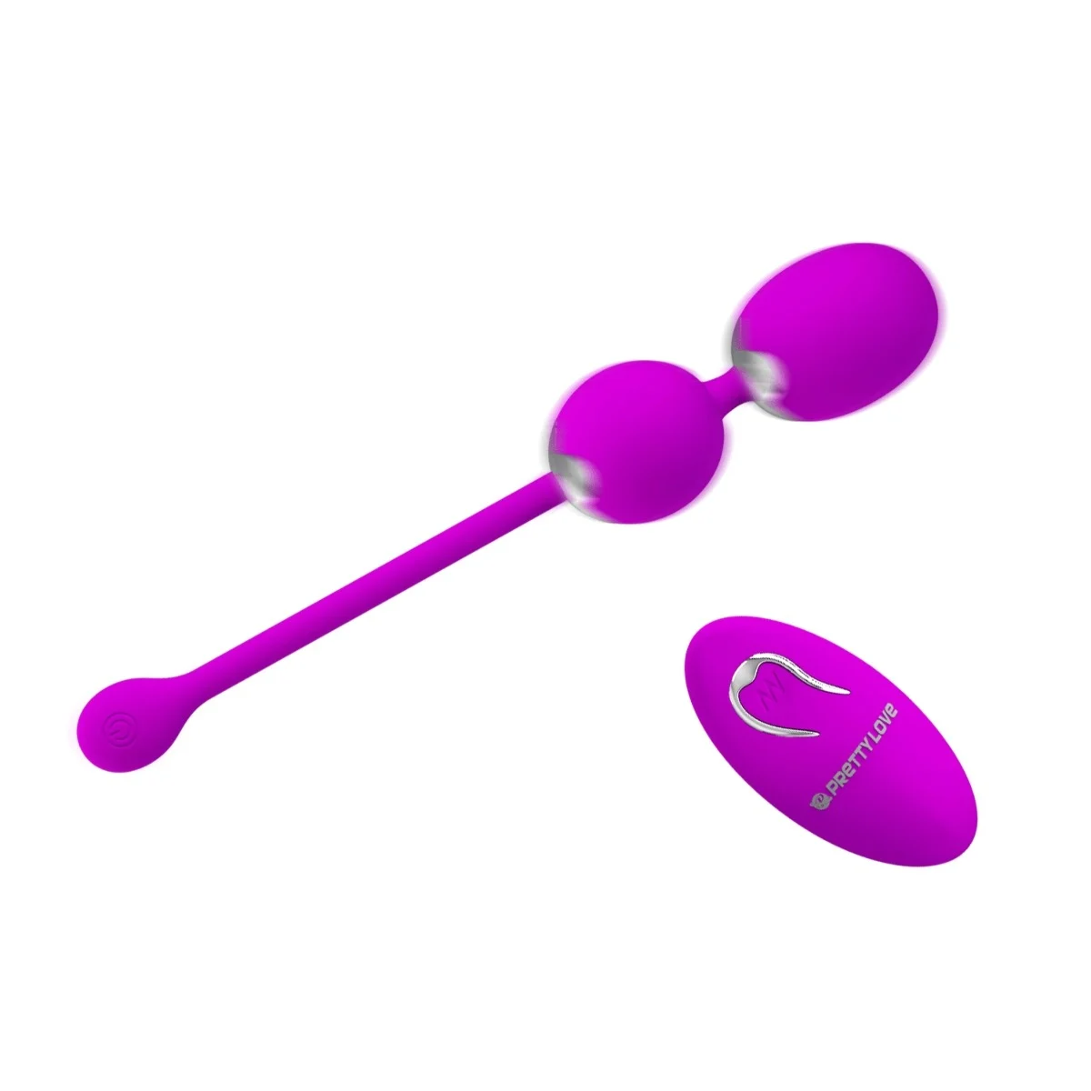 Pretty Love Willie Remote Control Vibrating Kegel Balls Purple