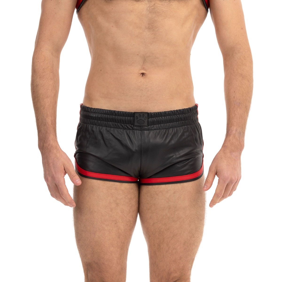 Prowler RED Leather Sports Shorts Black/Red XL