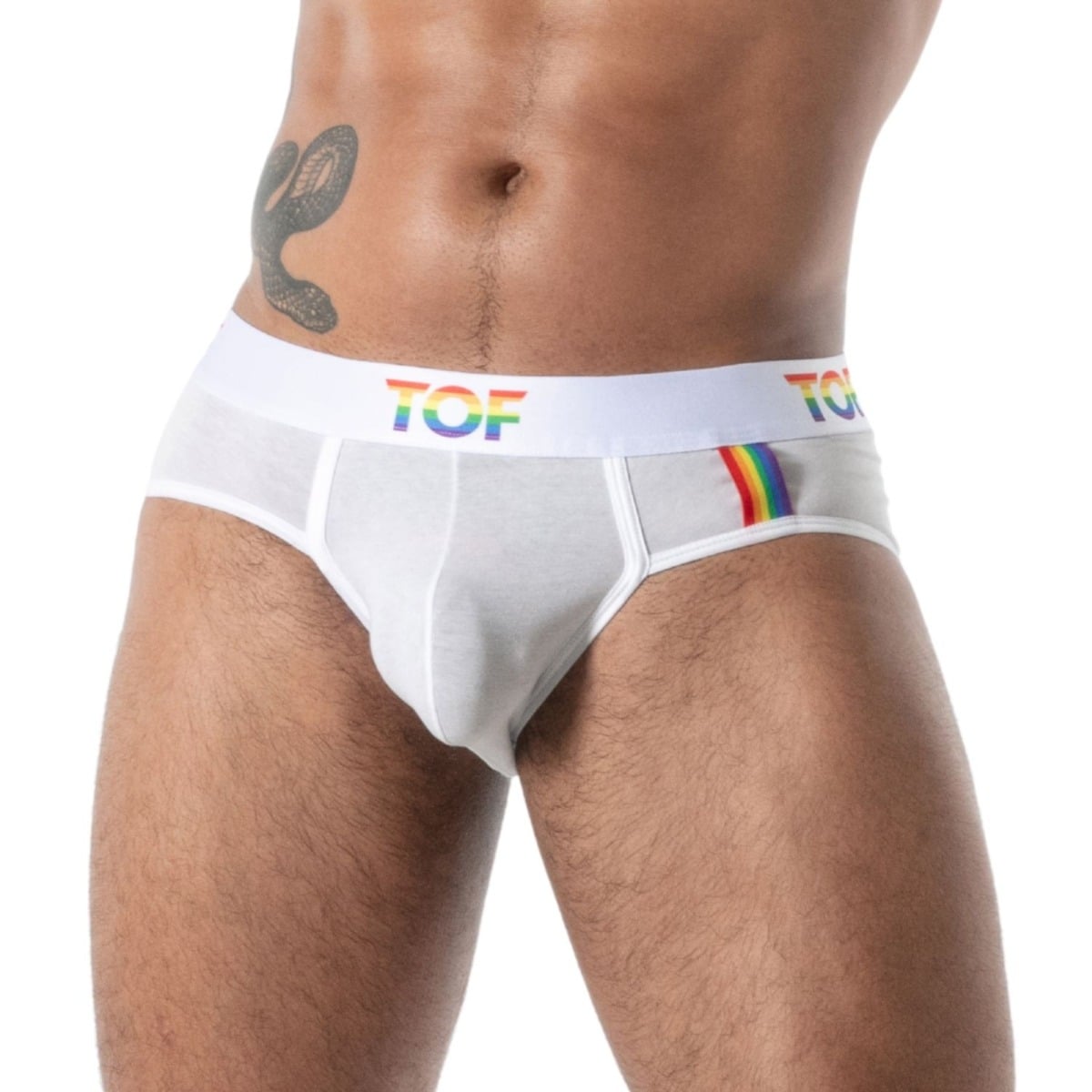 TOF Paris Joyful Pride Briefs White Xlarge