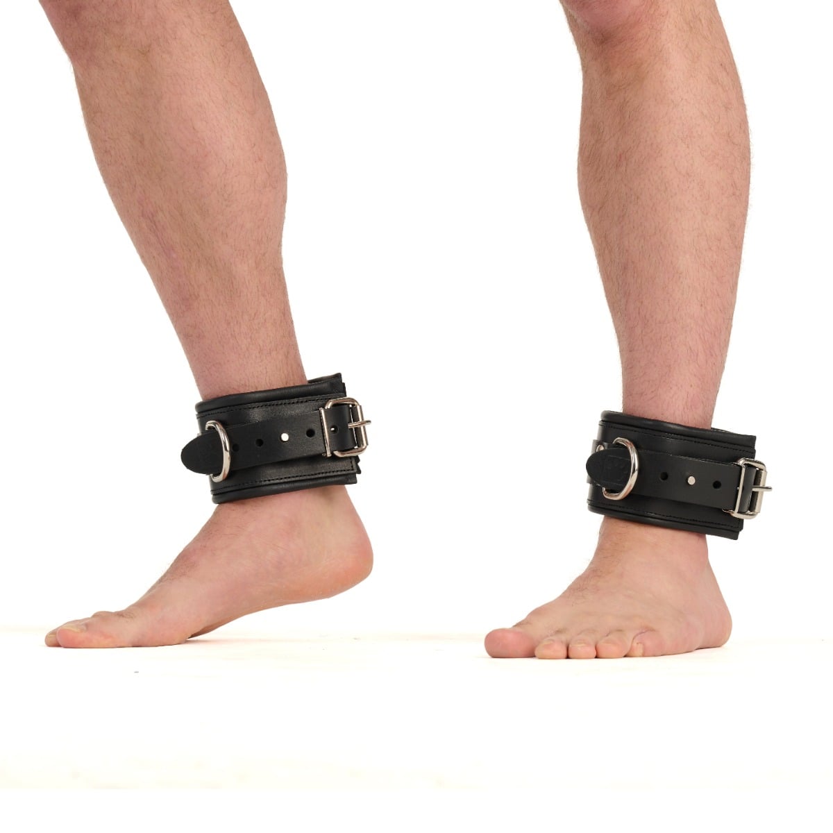 Prowler RED Leather Lockable Ankle Restraints LXL