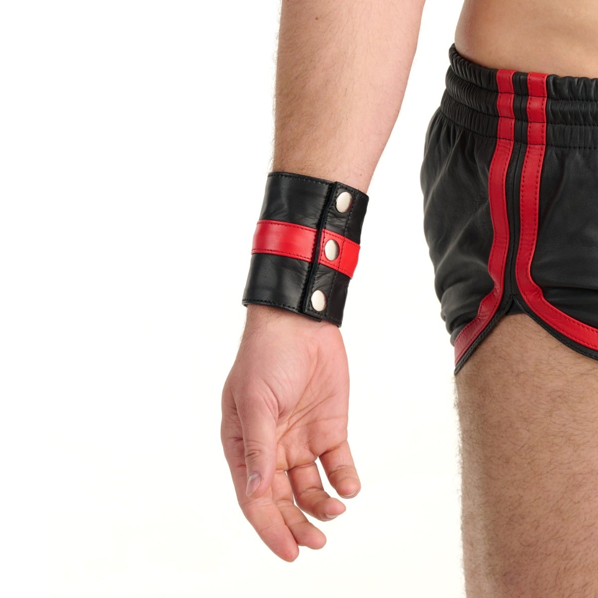 Prowler RED Leather Wrist Wallet Black/Red Small